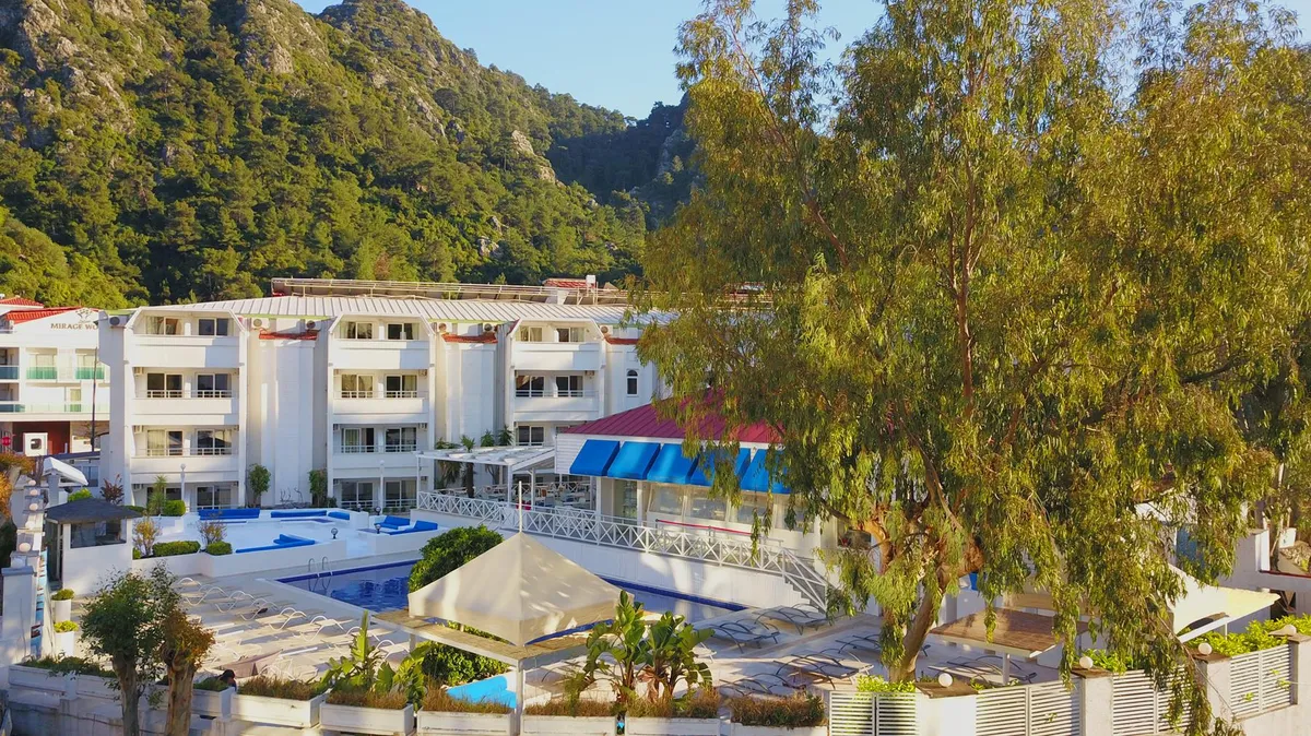 Club Munamar Beach Resort, pamje e hotelit në Marmaris