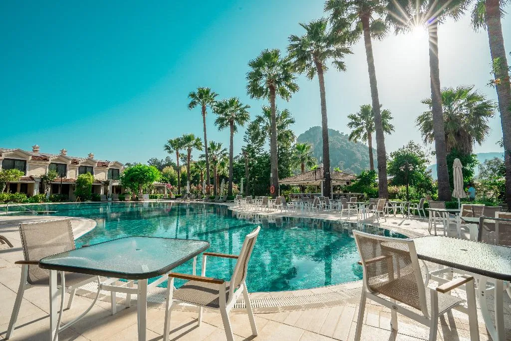 Dalyan Resort Spa Hotel, pamje e hotelit në Marmaris