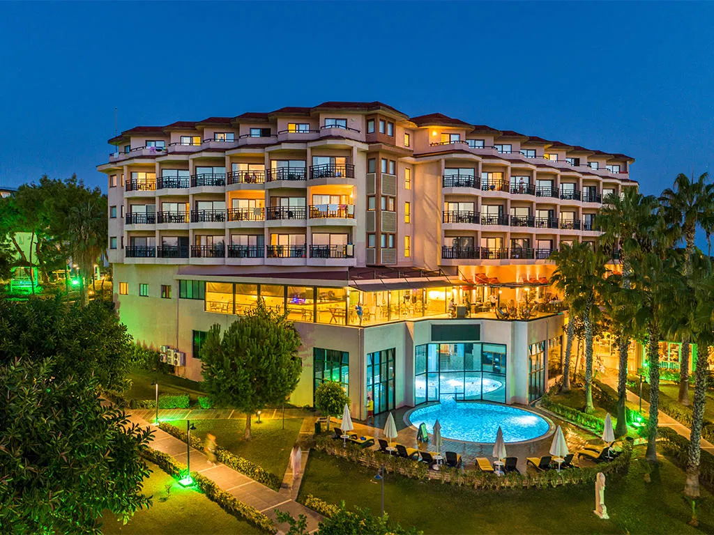 Justiniano Club Park Conti, pamje e hotelit në Alanya