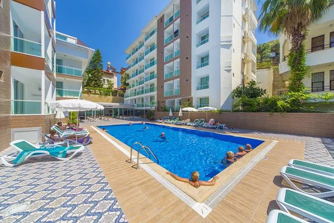 Kleopatra Atlas Hotel, pamje e hotelit në Alanya