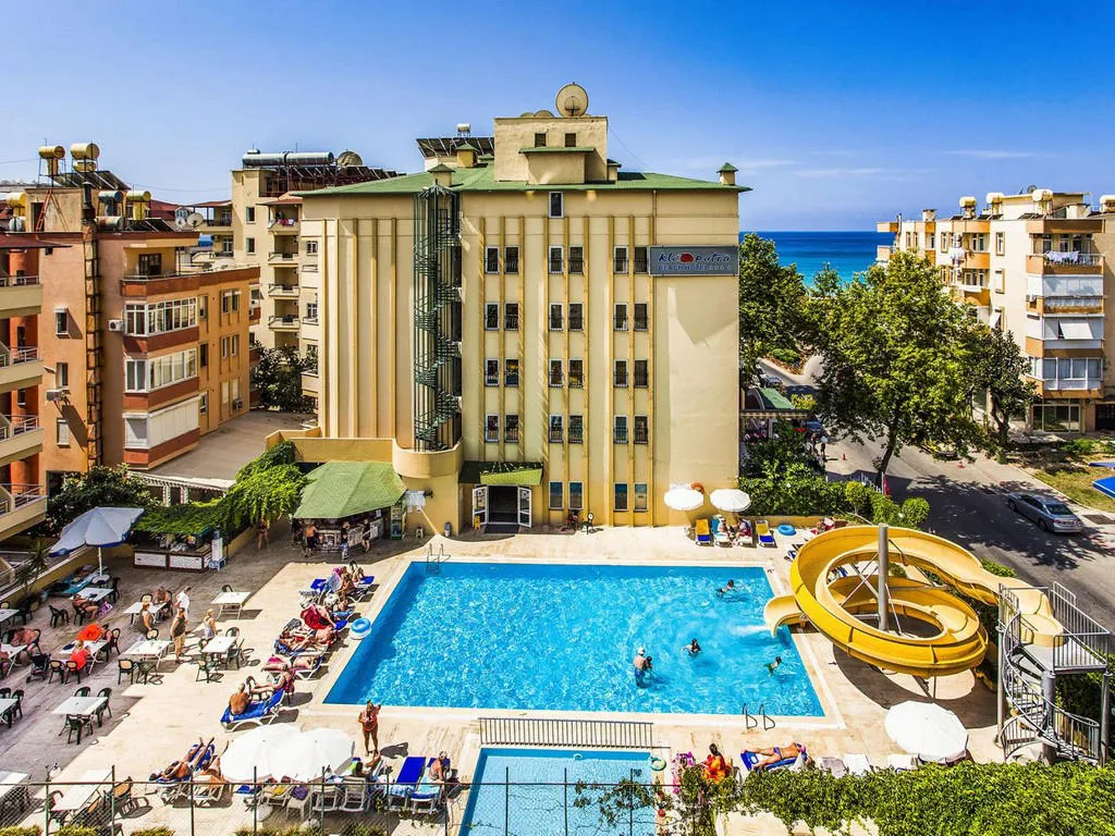 Kleopatra Beach Hotel, pamje e hotelit në Alanya