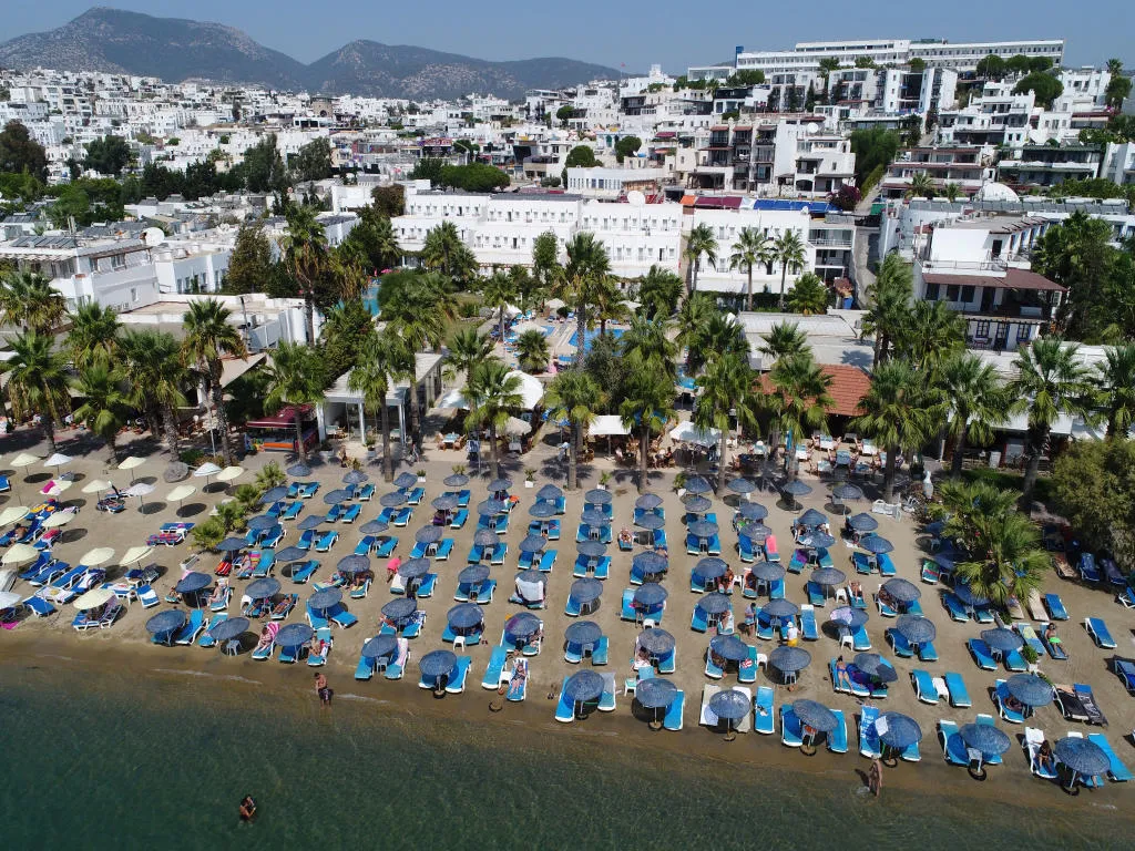 Nagi Beach Apart Hotel, pamje e hotelit në Bodrum