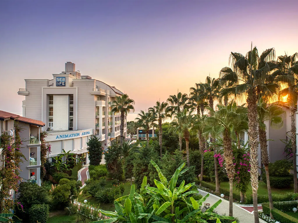 Sealife Buket Beach & Resort, pamje e hotelit në Alanya