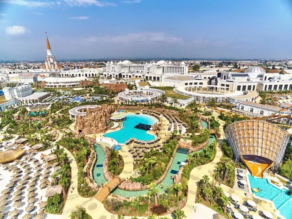 The Land of Legends Kingdom Hotel, pamje e hotelit në Belek